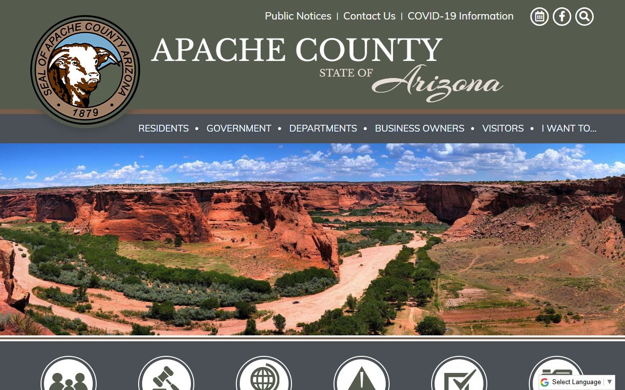 Apache County official website for Apache County Arizona bankruptcy records information