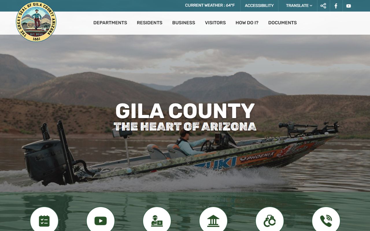 Gila County official website for Gila County Arizona bankruptcy records information