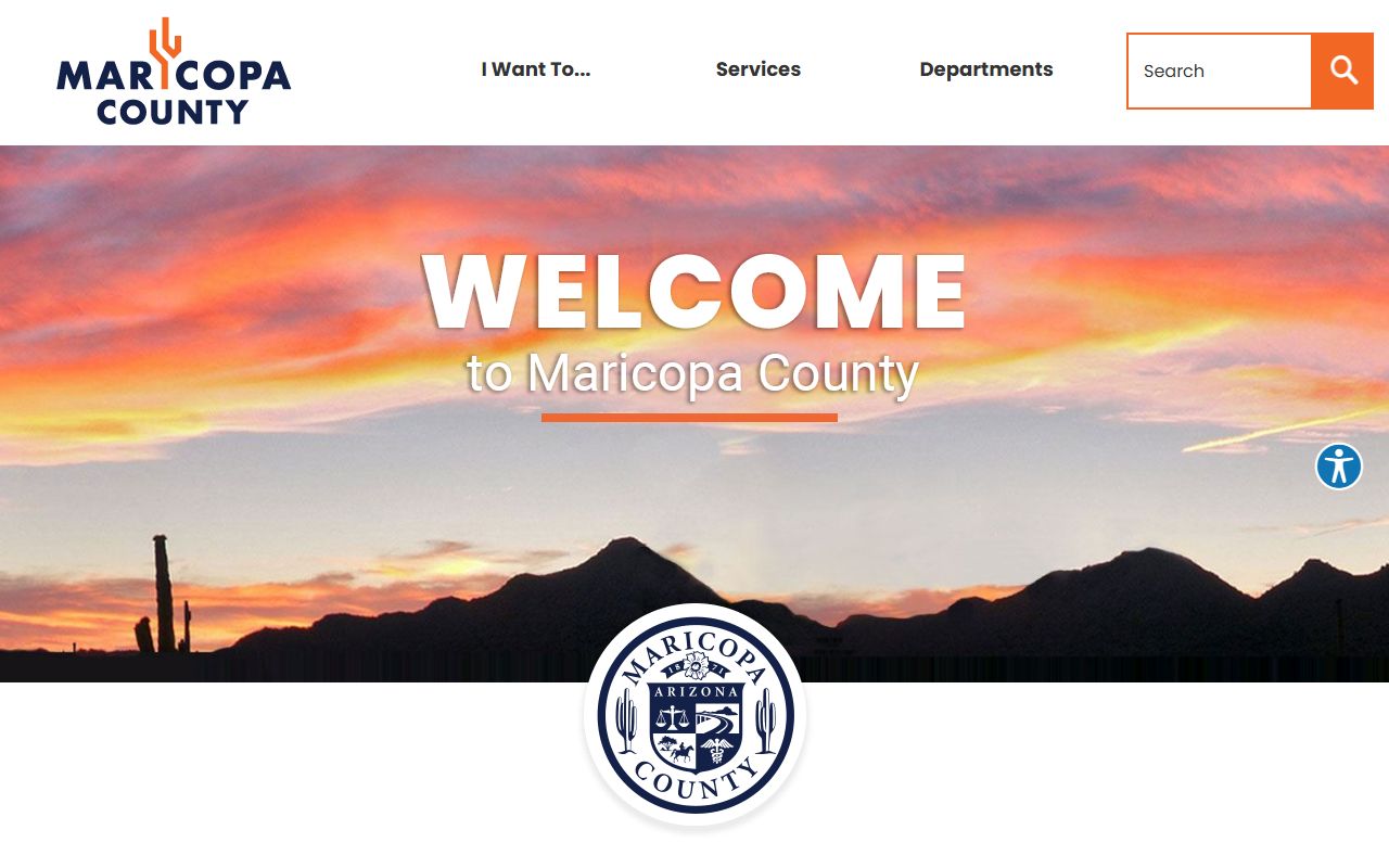 Maricopa County official website homepage