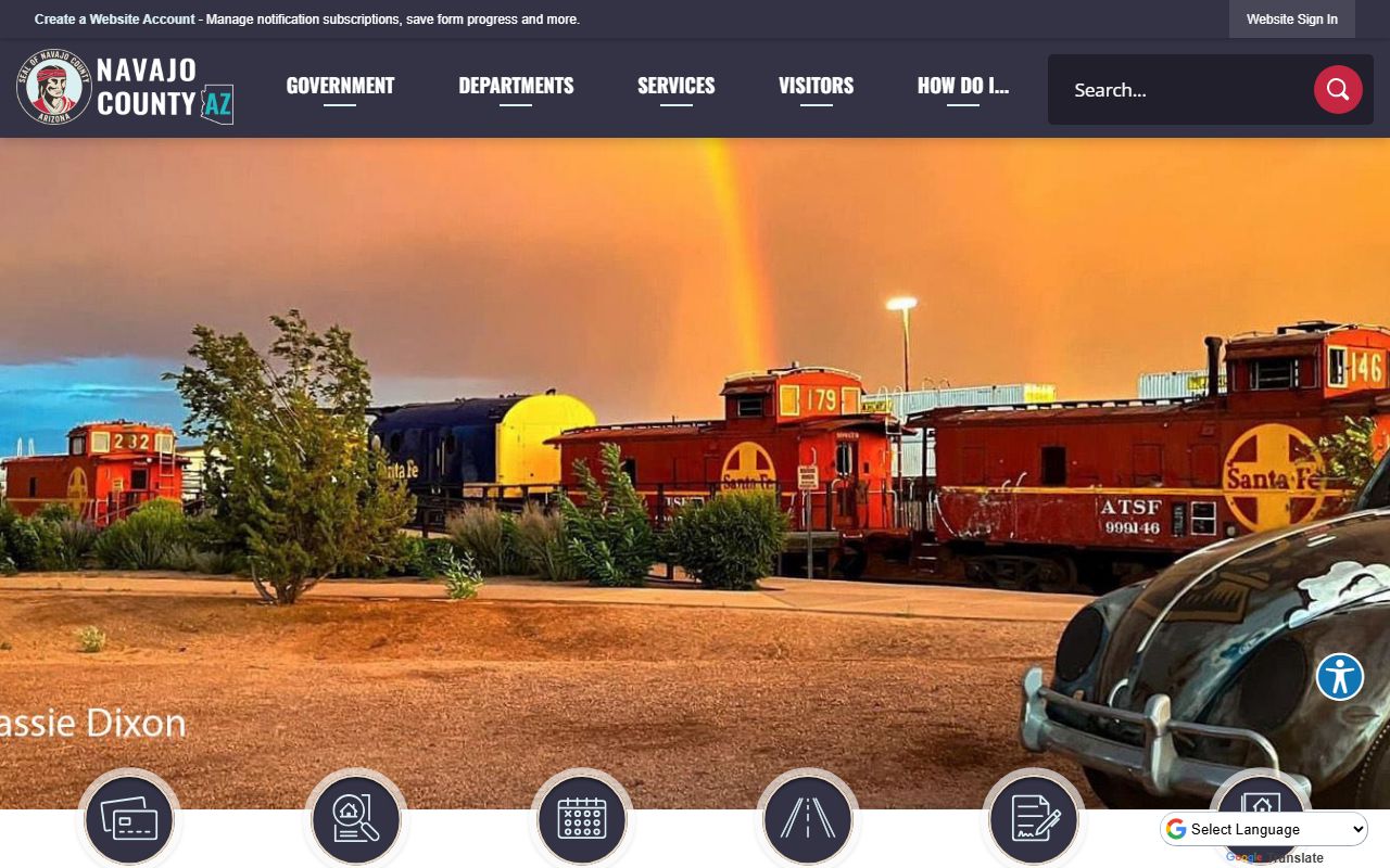 Navajo County official website homepage